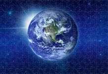 Earth Space Sunlight Jigsaw