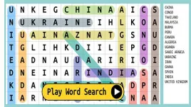 Word Search Countries
